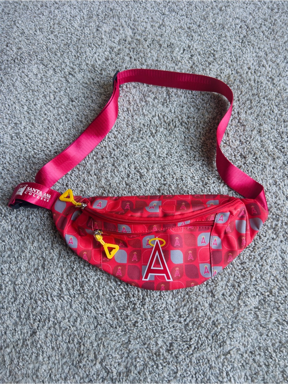 Los Angeles Angels of Anaheim MLB Red Fanny Pack with Yellow Accents